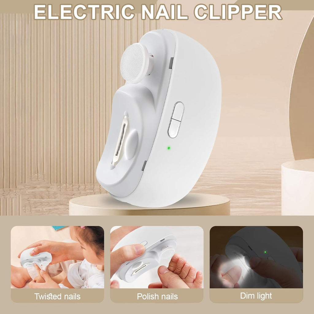 3-in-1 Electric Nail Trimmer – Safe, Clean & Effortless Nail Care